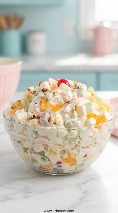 Ambrosia Salad – Creamy Fruit Salad with Marshmallows