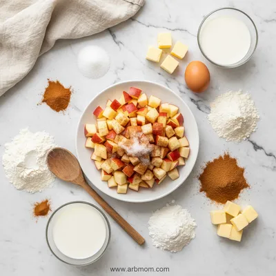 Apple Fritter Bites - cooking process