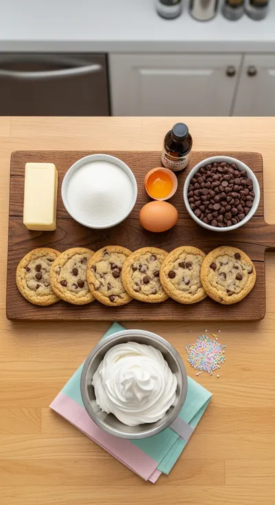 Back To School Cookie Cake - cooking process