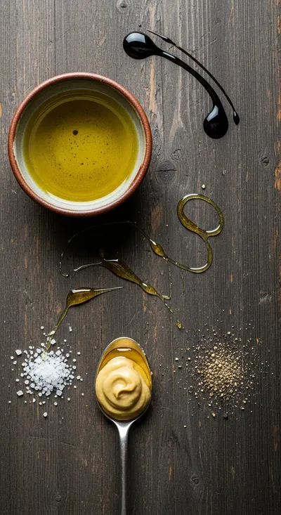 Balsamic Vinaigrette Dressing Recipe - cooking process