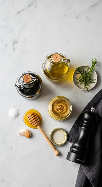 Balsamic Vinaigrette – Easy Homemade Salad Dressing - cooking process