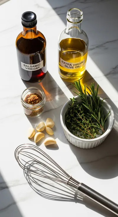 Balsamic Vinaigrette – Easy Homemade Salad Dressing - cooking process
