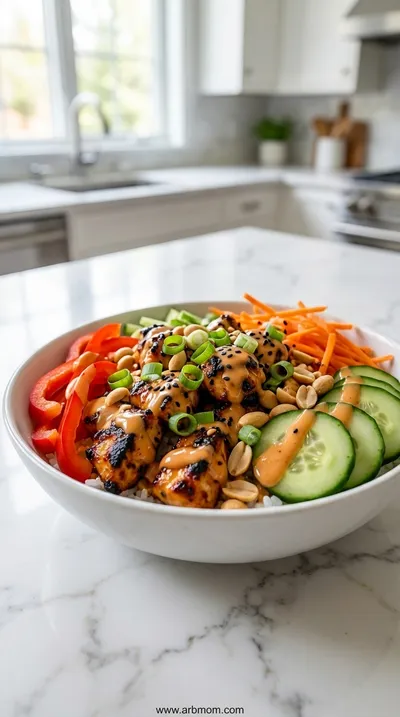 Bang Bang Chicken Bowl: Healthy Dinner Recipe