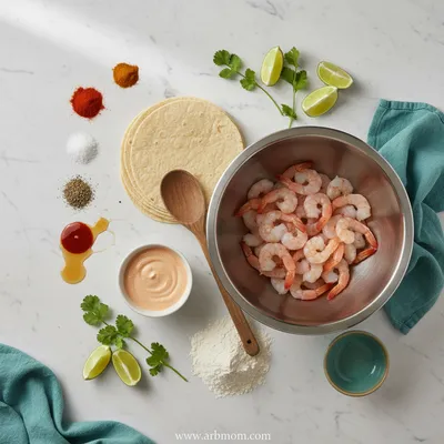 Bang Bang Shrimp Tacos – Quick & Easy - cooking process