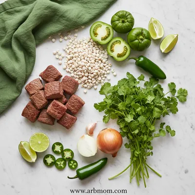 Instant Pot Beef Pozole Verde Recipe - cooking process