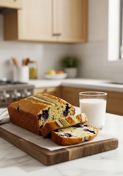 Blueberry Banana Zucchini Bread