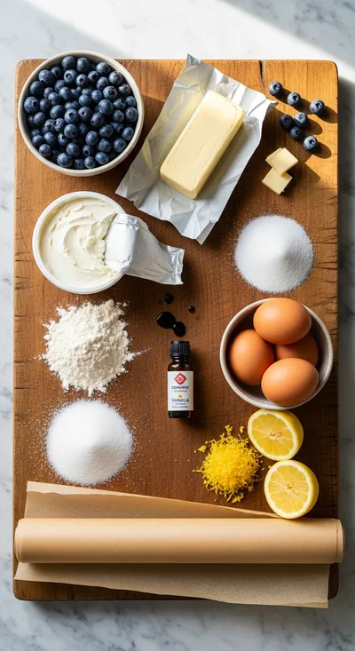 Blueberry Cream Cheese Bars - cooking process
