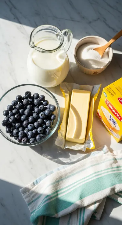 Blueberry Dump Cake – 3‑Ingredient Easy Recipe - cooking process