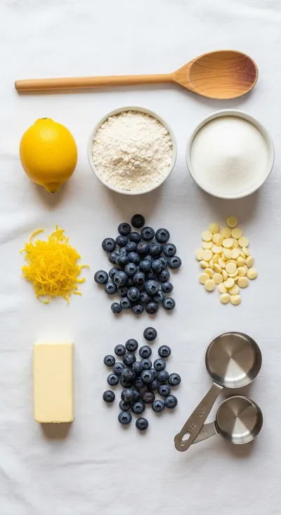 Blueberry Lemon White Chocolate Chip Cookies - cooking process