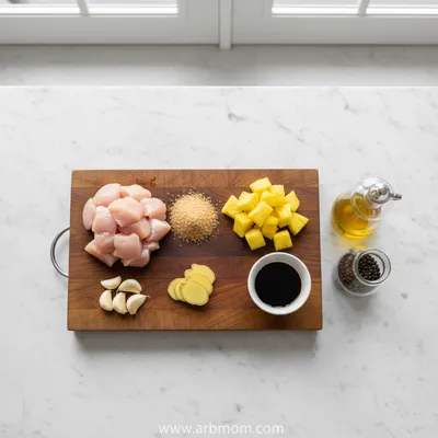 Brown Sugar Pineapple Chicken – Quick & Easy Recipe - cooking process