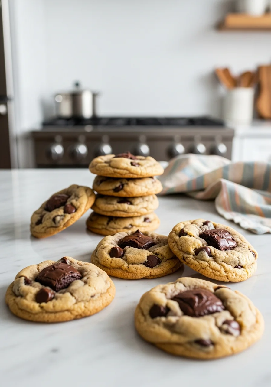 Brownie-Stuffed Chocolate Chip Cookies