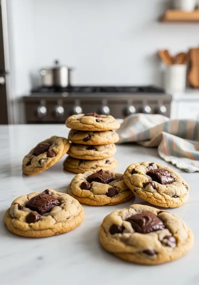 Brownie-Stuffed Chocolate Chip Cookies