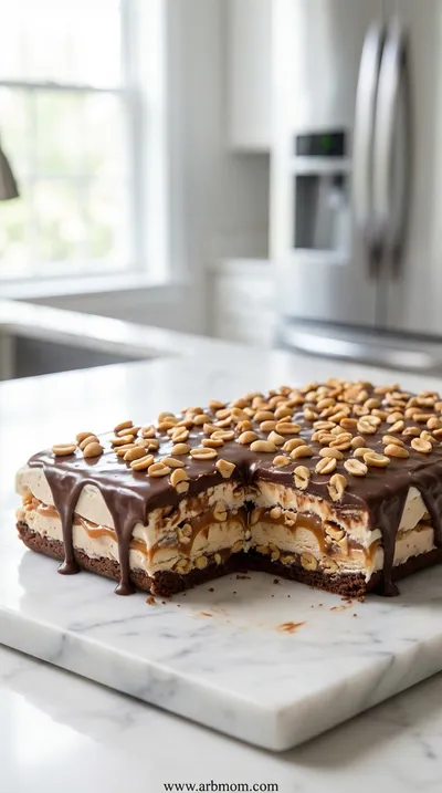 Buster Bar Ice Cream Cake