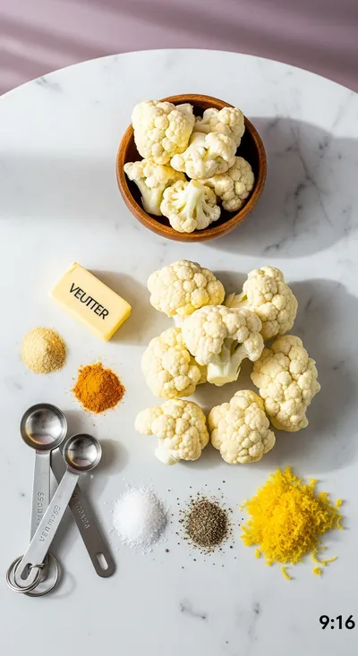 Butter Cauliflower – Vegan Friendly - cooking process