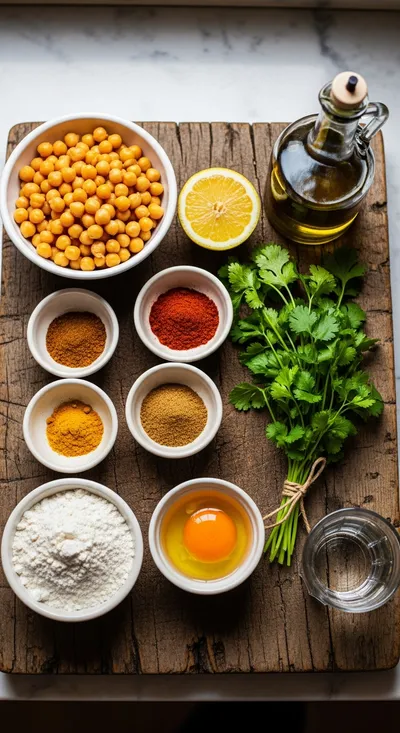 Crispy Chickpea Fritters Recipe - cooking process