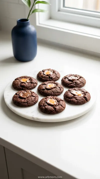 Chocolate Cadbury Egg Cookies Recipe
