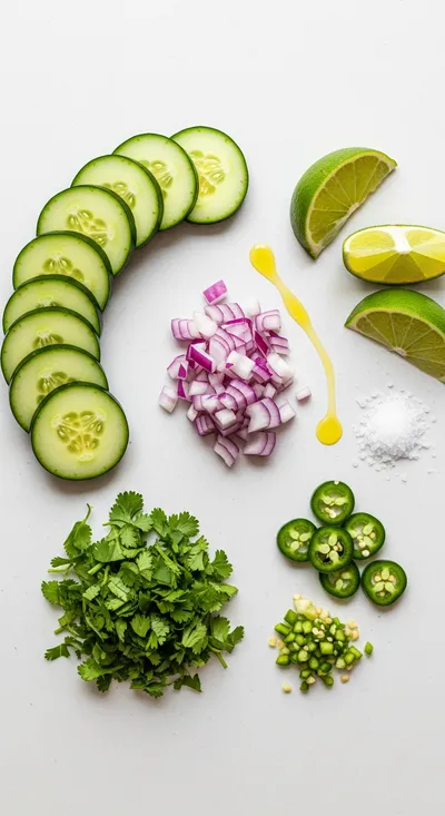 Chunky Cucumber Salsa Recipe - cooking process