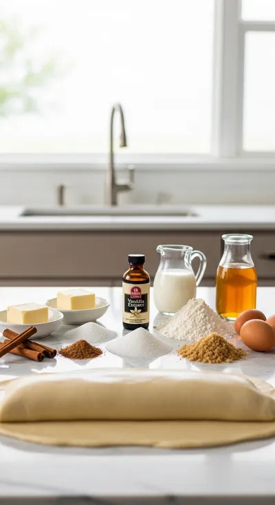 Ultimate Gooey Cinnamon Rolls Recipe - ingredients preparation