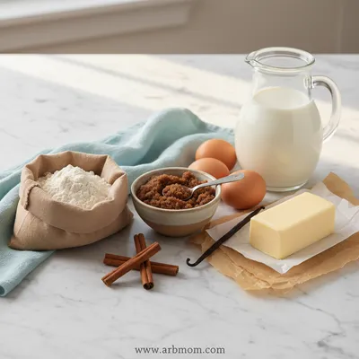 Homemade Cinnamon Rolls Recipe - ingredients preparation