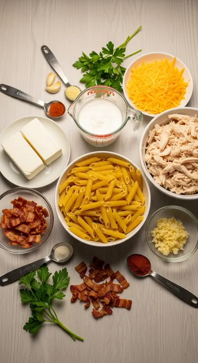 Comforting Crack Chicken Pasta - cooking process