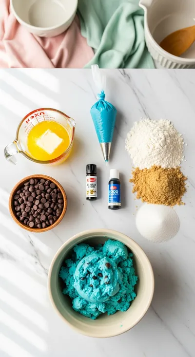 Cookie Monster Cookies Recipe - cooking process