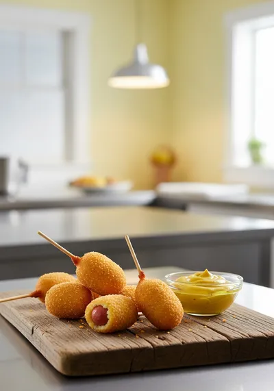 Easy Homemade Corn Dog Bites