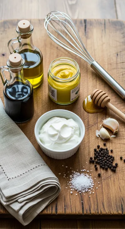Creamy Balsamic Vinaigrette – Easy 5-Minute Dressing - cooking process