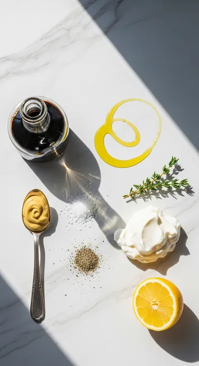 Creamy Balsamic Vinaigrette - cooking process