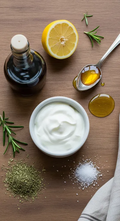 Creamy Balsamic Vinaigrette – Healthy Greek Yogurt Dressing - cooking process