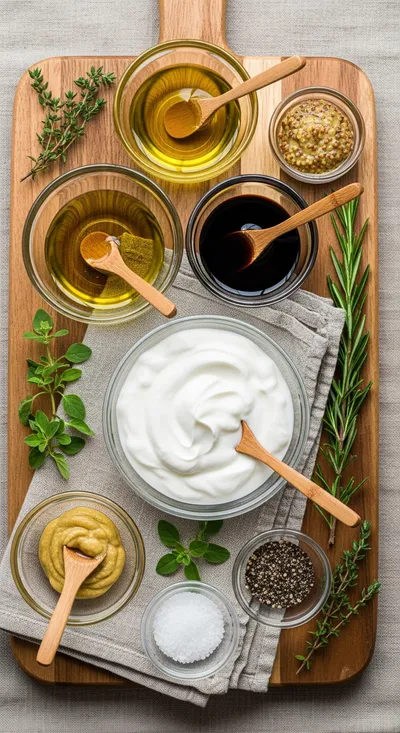 Creamy Balsamic Vinaigrette – Healthy Greek Yogurt Dressing - cooking process