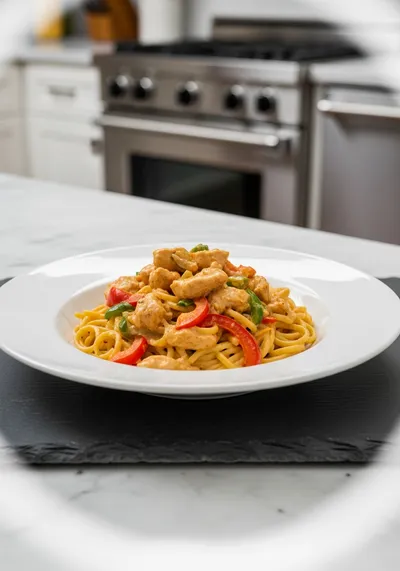 Creamy Cajun Chicken Pasta with Peppers