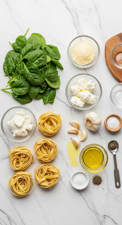 Creamy Cheesy Spinach Pasta – Healthy Palak Pasta - cooking process