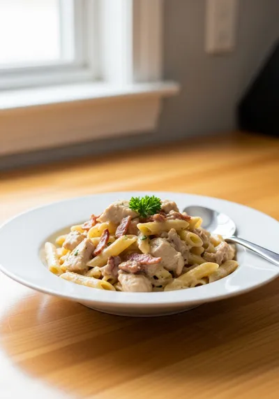 Creamy Chicken Bacon Ranch Pasta Recipe