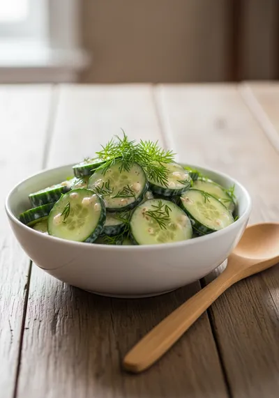 Creamy Cucumber Salad – Easy Low Carb Side