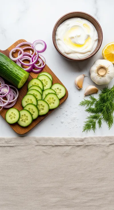 Creamy Cucumber Salad – Light, Fresh & Easy Summer Side Dish - cooking process