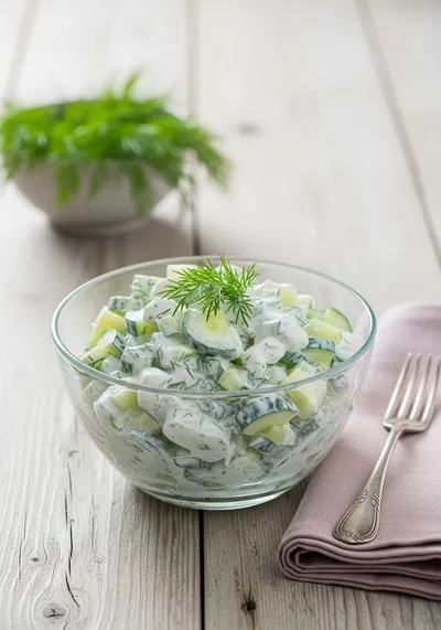 Creamy Cucumber Salad – Light, Fresh & Easy Summer Side Dish