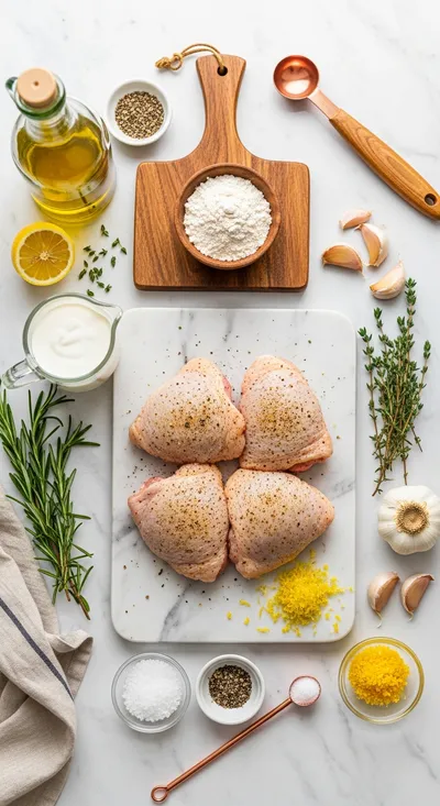 Creamy Oven Baked Chicken Thighs - cooking process