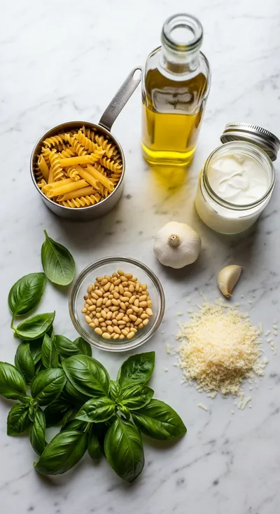 Creamy Pesto Pasta – 10-Minute Easy Recipe - cooking process