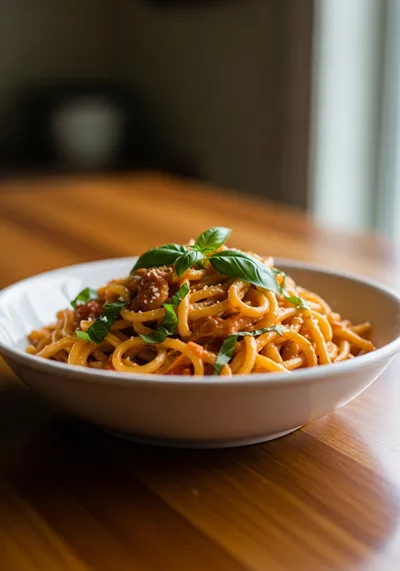 Creamy Tomato Garlic Pasta – Quick Weeknight Dinner