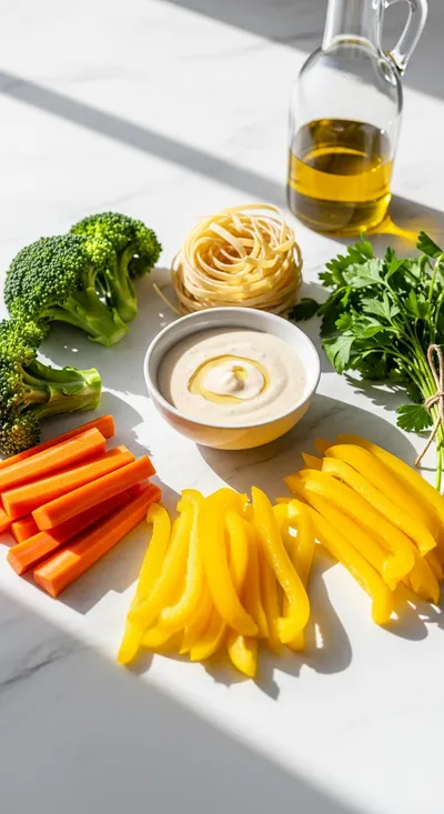 Creamy Veggies and Noodles - cooking process