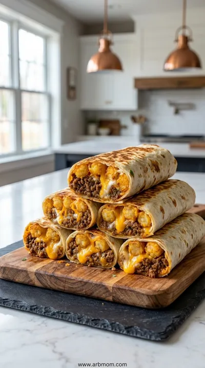 Crispy Golden Cheesy Potato Burritos