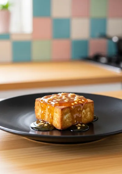 Crispy Honey Garlic Tofu