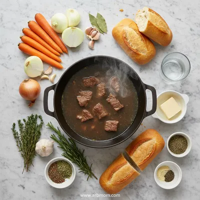 Crockpot French Dip Sandwiches – Easy Slow Cooker Recipe - cooking process