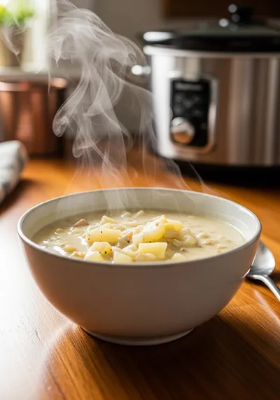 Crockpot Potato Soup – Easy Slow Cooker Recipe