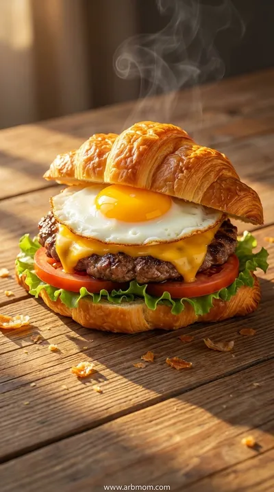 Croissant Smash Burgers