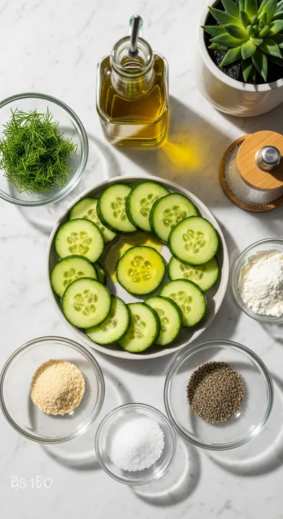 Crunchy Ranch Cucumber Chips - cooking process
