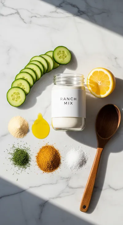 Crunchy Ranch Cucumber Chips - cooking process
