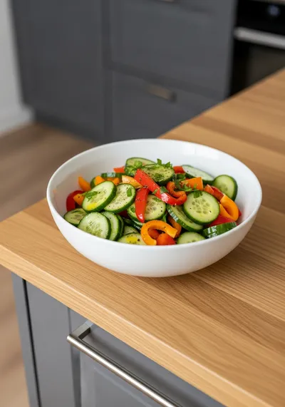 Cucumber and Sweet Pepper Salad Recipe