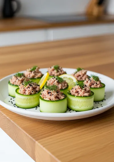 Cucumber Bites With Tuna