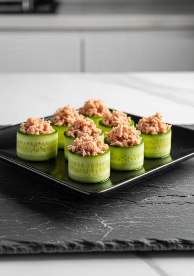 Cucumber Bites With Tuna